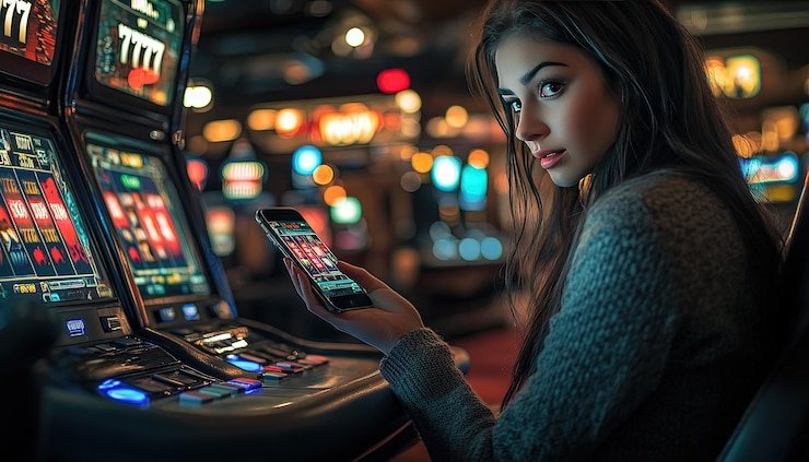 Antarmuka aplikasi mobile lae toto menampilkan permainan slot dan opsi live casino